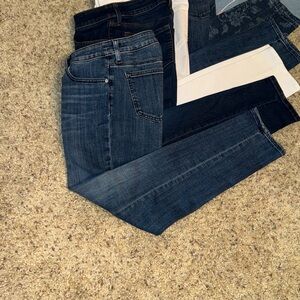 Women's blue denim 
SO SLIMMING GF SLIM LEG ANKLE JEANS Chico's sz 00R/U.S.2